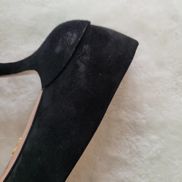 Prada Suede Heels 37 6.5 - Picture 6 of 13